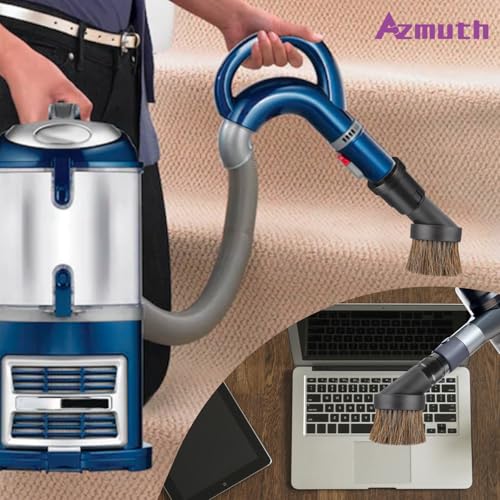 3Pcs 39mm Soft Horsehair Vacuum Brush Attachments with 2 Vacuum Hose Adapter for Shark Vacuum Attachments and Miele Vacuum Attachments and for Most Household Vacuum Cleaner - style: 3-Pcs