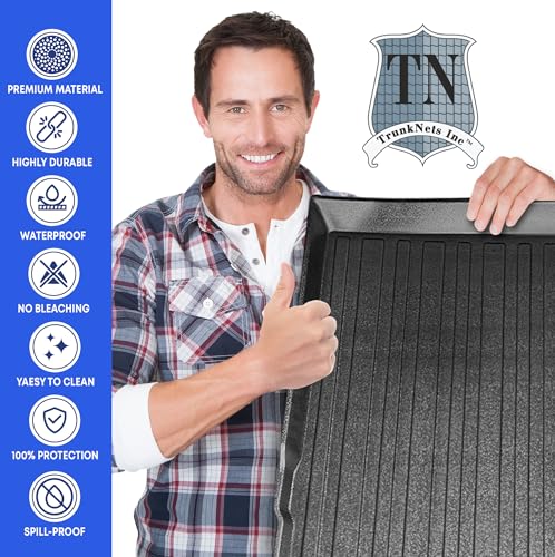 Premium Cargo Liner for Jeep Cherokee 2014-2023 - Custom Fit Car Trunk Mat - All-Season Black Cargo Mat - 3D Shaped Laser Measured Trunk Liners for Jeep Cherokee 2014-2023