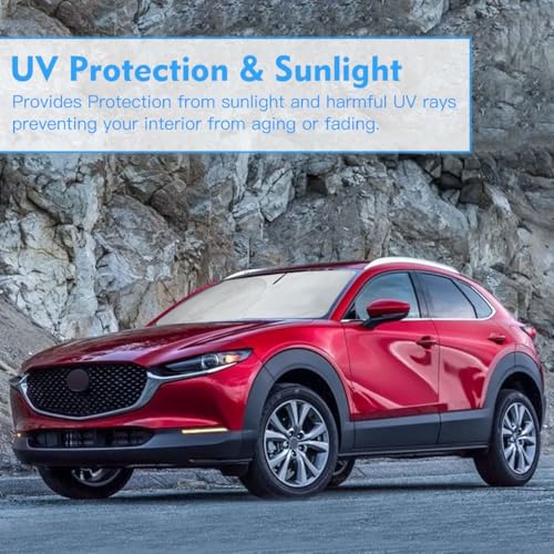 Windshield Sun Shade for 2026 2025-2019 Mazda CX-30 Custom Fit Window Sunshade Fit CX30 Windshield Cover Accessories, Front Window Shade Sun Visor Blocks UV Keep Car Cooler - size: S2. for Mazda Cx-30 2019-2026