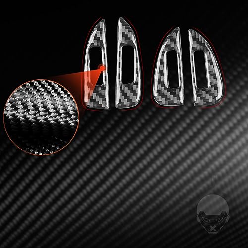 NVCNX Real Premium Carbon Fiber Accessories for Dodge Durango 2011-2020 2012 2013 2014 2015 2016 2017 2018 2019 Car Dash Air Vent Cover Interior Trim Sticker Decal 4PCs - color: 2011-2020 Dash Air Vent Trim