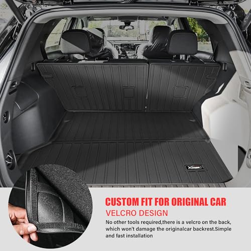 Floor Mats for 2025 Chevrolet Equinox EV Trunk Mat with Backrest Mat All Weather TPE Rubber Cargo Liner Back Seat Cover 3rd Row for 2025 Chevy Equinox EV Accessories - size: for 2025 2026 Chevrolet Equinox EV All Mats