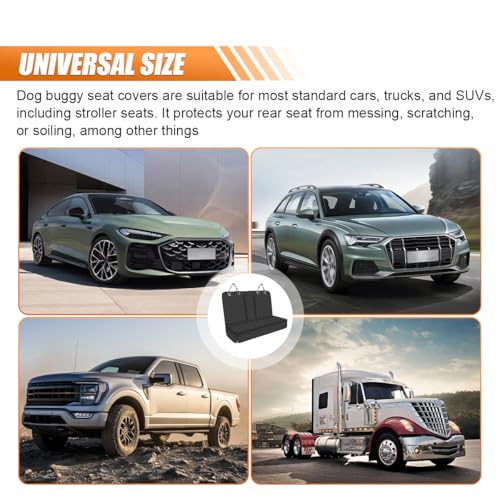 Car Back Seat Cover for Dog, Waterproof Nonslip Car Seat Protector for Pet Kids, Pet Bench Backseat Cover for Cars SUVs Trucks, 53"