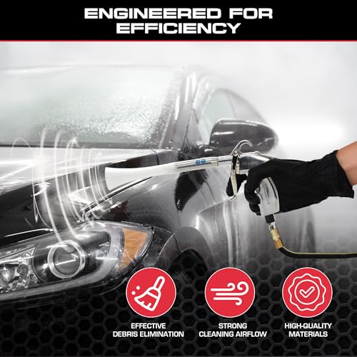 Tornador Z-014 Air Blow Out Tool | High-Performance Air Blower for Fast Car Detailing | Quickly Cleans & Dries Hard-to-Reach Areas | Essential Tool for Professionals - size: Z-014