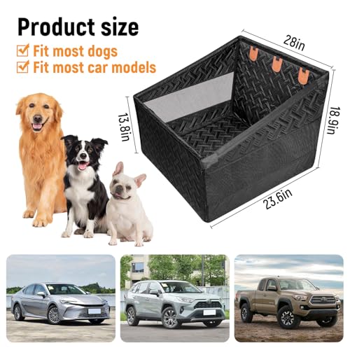 YJGF Large Dog Car Seat Large Size Dog,Pet Car Seat Cover for Back Seat Extende,Pet Booster