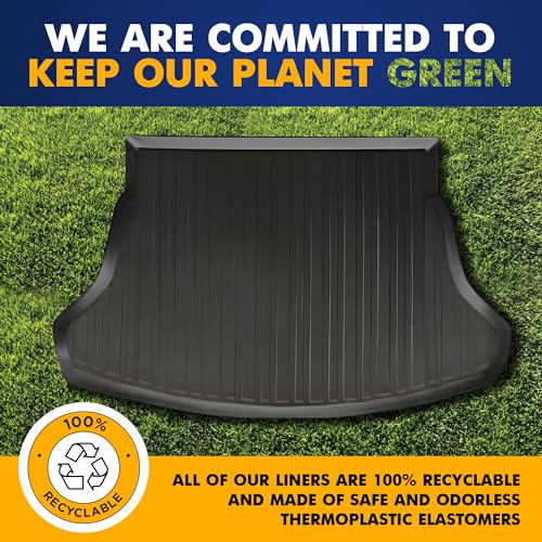 Premium Cargo Liner for Toyota Prius 2016-2022 Sedan - 100% Protection - Custom Fit Car Trunk Mat - All-Season Black Cargo Mat - 3D Shaped Laser Measured Trunk Liners for Toyota Prius (XW50)