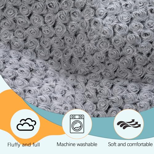 BBTO 47 x 29 Inches Extra Thick Dog Bed for Car Trunk SUV, Non-slip SUV Cargo Liner, Large Size Dog Blanket Mat Pet Backseat Cover with Anti Slip Sticker Travel Hair Resistant Backseat Extenders Cover