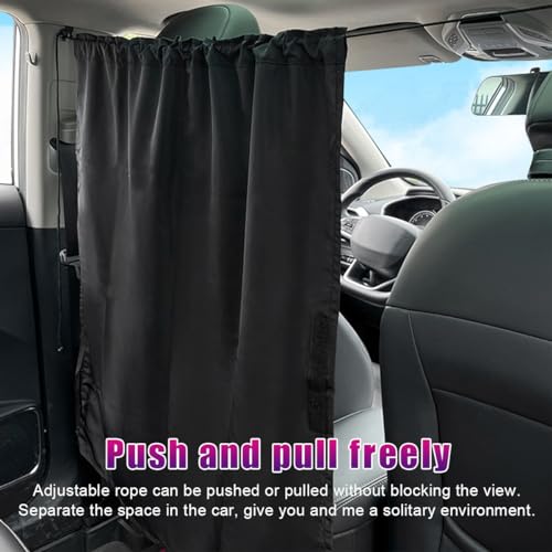Ohleats Car Divider Curtain, Automotive Privacy Blackout Divider Curtain for Sleeping & Camping, Removable Vehicle Sunshade Screen Blocks Heat, UV Rays, Universal Car Accessories - size: 1 PCS