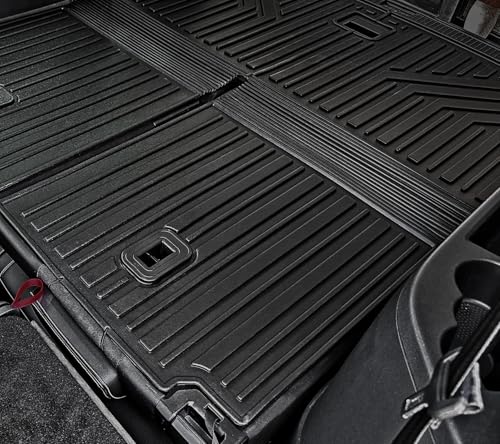Cargo Mat with Backrest Mats for Volkswagen VW Atlas 6/7 Seats 2018-2025 2026 Car Mat Accessories(Not Fit Cross Sport), All Weather TPE Trunk Cargo Liner(Cargo Mat with Backrest Mats) - style: Cargo Mat with Backrest Mats