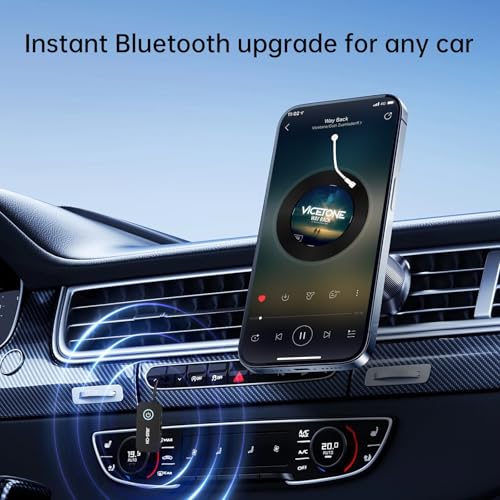 Bluetooth 6.0 Transmitter Receiver for 2 Airpods or Headphones, Airplane Travel Essentials 2-in-1 Wireless Bluetooth Adapter, 3.5MM AUX Jack Adapter on Flight, TV, Car Stereo