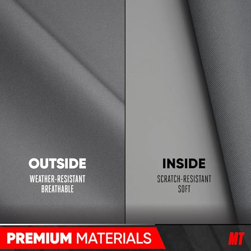 Motor Trend Breathable Lightweight Car Cover, Anti-Moisture Build-Up Water-Resistant Scratch-Resistant Travel-Friendly, Universal Fit for Cars SUVs Trucks Vans All-Weather Outdoor/Indoor, (XXL) 228" L - size: XXL