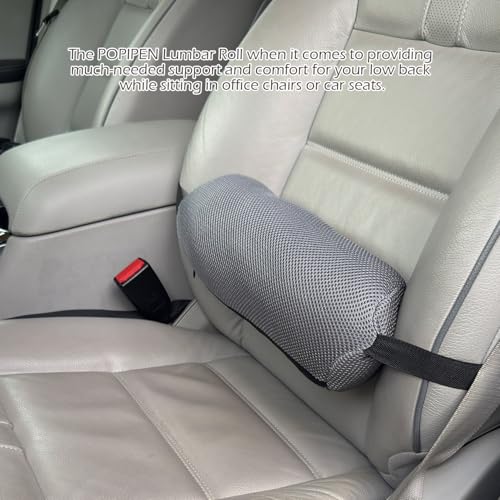 1Pcs Lumbar Roll Support Pillow Cover– Low Back Lumbar Support for Office Chair & Car Seat Back Support Cushion, Relieving Back Pain & Improving Posture,(Pillow Case Only)