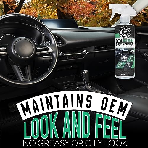 Chemical Guys SPI2341602 Total Interior Cleaner and Protectant, New Car Smell, (Safe for Cars, Trucks, SUVs, Jeeps, RVs & More) 2-16 fl oz - size: 16 Fl Oz (Pack of 1), style: New Car - 2 Pack