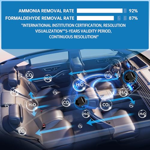 Car air purifier,Odor Eliminator,Air Purifier/Absorber,Car Smell Remover for Smoke & Pet Odor,Eco-Friendly, No Power Needed,Long-Lasting 5 years, 2-Pack