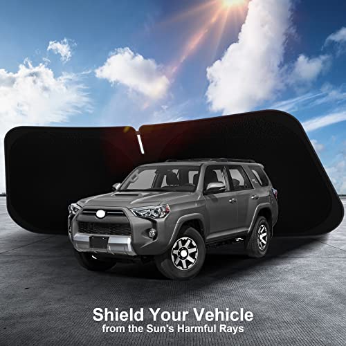 Car Sun Shade for 2010-2025 2026 Toyota 4Runner Windshield Sun Shade, Sun Visor Windshield Screen Cover for 4-Runner Front Window Sunshade Foldable Auto Interior Accessories UV Block to Keep Cool - size: For 2010-2026 Toyota 4runner