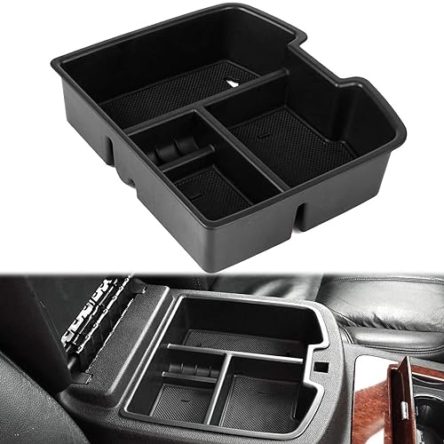 EDBETOS 07-14 Full Size Trucks Center Front Floor Console Compatible with Chevrolet Avalanche Tahoe Silverado Suburban 1500 2500 Sierra Pickup Truck Yukon & XL/Denali 19166288