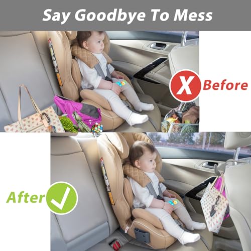 Car Purse Hook, Headrest Hooks for Car Bag Hooks Seat Hooks Holder Car Accessories Interior, 2 Pack Grey - color: Gray