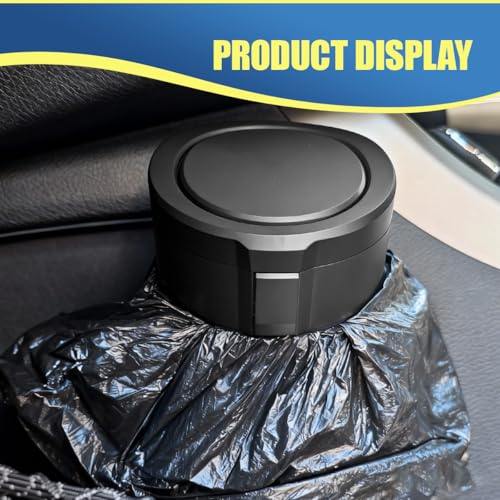 Car Cup Holder Trash Can with Lid, Leakproof Mini Auto Side Door Garbage Bin with Storage Bag, Universal Vehicle Interior Organizer Accessories for SUV, Sedan, Truck, Home, Office(Black-2PCS) - size: Black-2PCS