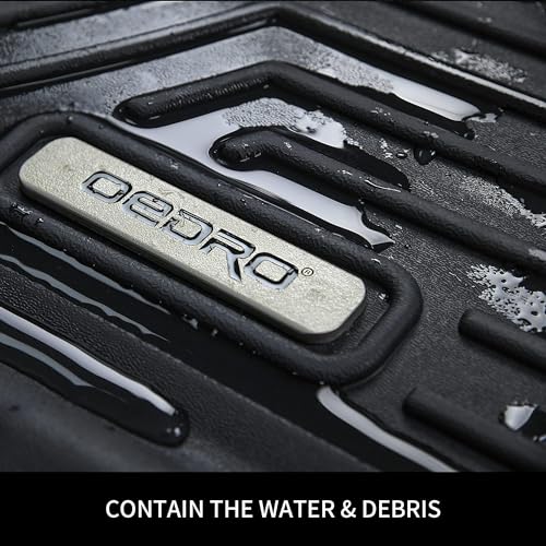 OEDRO Floor Mats Fit for 2012-2017 Chevrolet Equinox L/LS/LT/LTZ/Premier & 12-17 GMC Terrain SL/SLE/SLT/Denali, TPE All-Weather Custom Fit Floor Liners Car Mats, 1st & 2nd Row Mats Accessories, Black - style: 12-17 Equinox/Terrain 1st & 2nd Row
