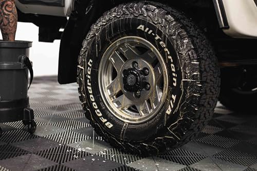 Detail Factory - ProGrip XL Tire Brush - Ergonomic ProGrip Handle - Stiff Synthetic Bristles to Cut Through Grime - Avalanche - color: Avalanche, size: X-Large