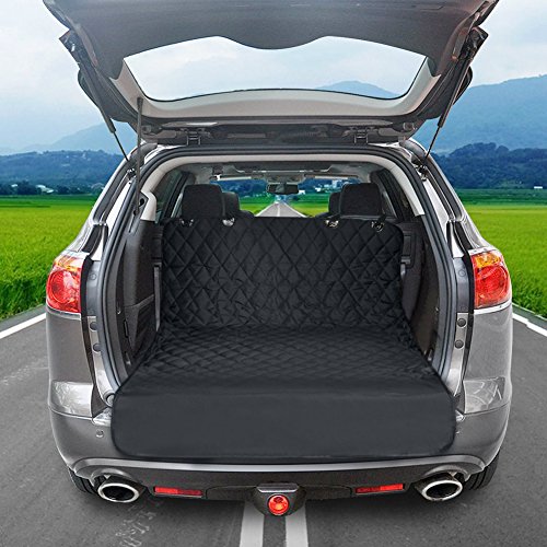 HCMAX Luxury Dog Vehicle Cargo Liner Cover Pet Seat Cover Bed Floor Mat Nonslip Waterproof Universal for Car SUV Truck Jeeps Vans Black - XL