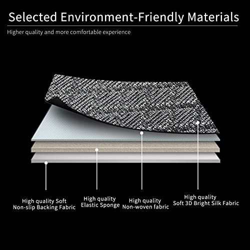 Breathable Back Seat Cover-Universal Rear Seat Mat for All Seasons,Car Rear Seat Protector with Polyester Silk Material, Non-Slip Bottom. Fits 95% of Sedans, SUVs, Vans.(Gray) - color: Gray-Rear seat