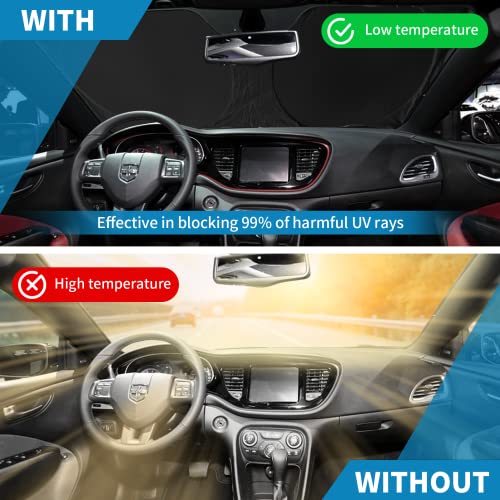 Sun Shade for BMW 3 Series 2019-2025 Windshield Sunshade- Front Window Shade for BMW 330i, 328i, 335i, 320i, 325i F30 F31Sun Visor Protector Blocks UV Rays Heat Sun Shield Accessories - size: for BMW 3 Series 2019-2025