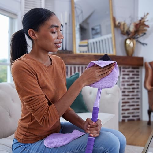 Invisible Glass 95170 Reach & Clean Home Glass Cleaning Tool Replacement Quick Change Microfiber Covers for Streak-Free Glass, Window, and Mirror Cleaning, Pack of 6 - style: Replacement Covers