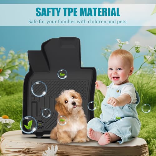 All Weather Floor Mats Compatible with 2016-2022 Lexus RX, Black 3D Car Mats Full Set Heavy Duty TPE Non-Slip Interior Accessories (2016-2022 RX) - color: 2016-2022 RX