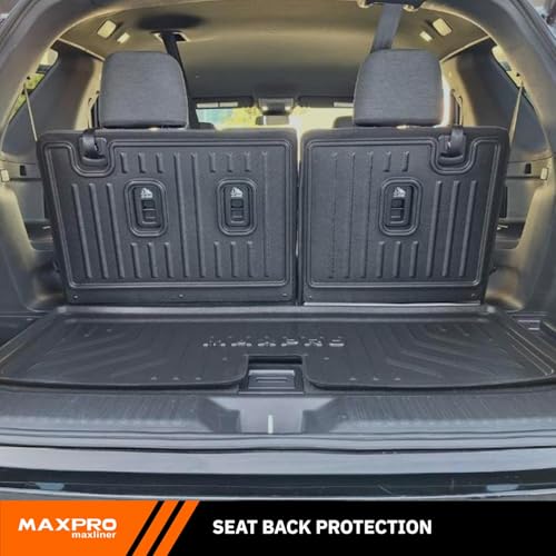 Maxpro Seat Back Liners Compatible with Honda Pilot 2023-2024. Heavy Duty All Weather Car Accessories Custom Fit Car Floor Mats - size: Seat Back Liners (6th Row)