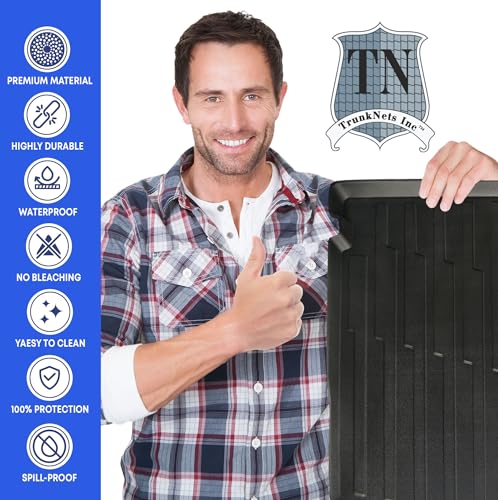 Premium Cargo Liner for Ford Escape Hybrid, Escape Plug-in Hybrid, Escape 2020-2026 - Custom Fit Car Trunk Mat. All-Season Black Cargo Mat. 3D Shaped Laser Measured Trunk Liners for Ford Escape