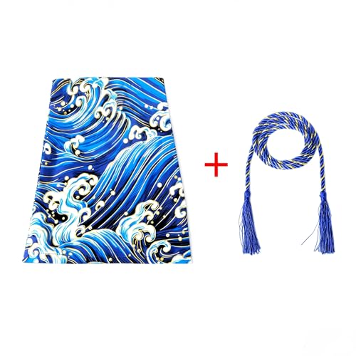 Auto Car Shifter Shift Knob Cover Japanese Antiquity Element of koi Manual Katana Shift Knob Cove for Motor Bike Car Truck Racing - color: Blue