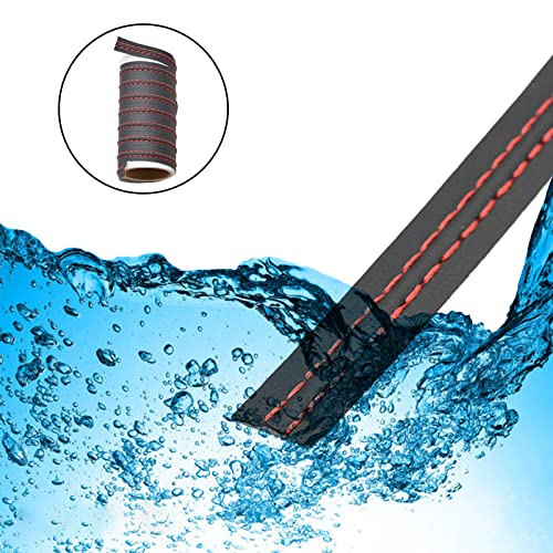 jeseny Pack-1 Car Interior Trim Strip, 2M/6.6Ft DIY Car Molding Leather Trim Line, Door Dashboard Seam Strips, Auto Body Universal Modified Strips (Red)