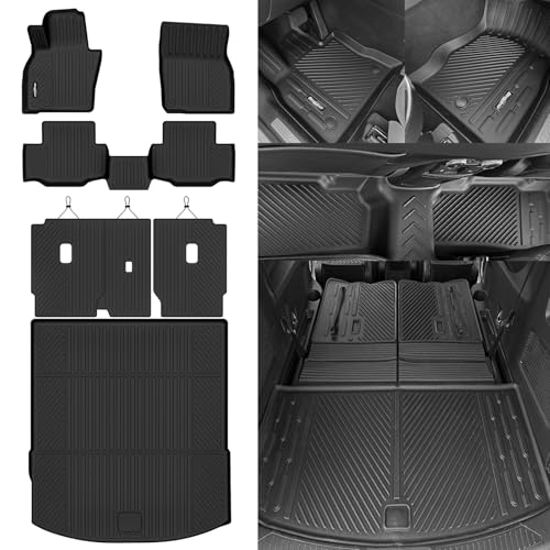 Floor Mats for Mazda CX-70 2025 2026, Trunk Mat and Backrest Mat All Weather TPE Protector for Mazda CX-70 Accessories
