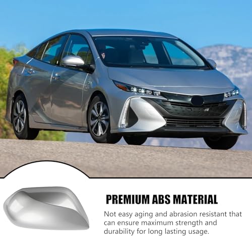 Left Driver Side Car Mirror Cap Cover Compatible with Toyota Prius 2016 2017 2018 2019 2020 2021, Direct Replacement, 87945-47060, Gray - color: gray, size: Left