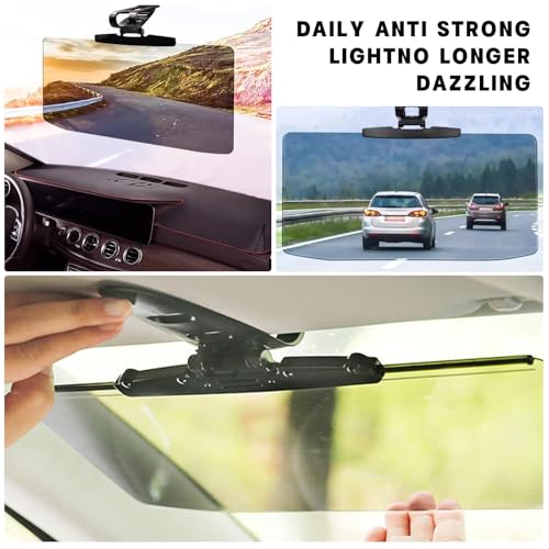 Universal Car Sun Visor Extension with Anti-Glare & UV Protection - Polarized Lens Technology for Windshield Glare Reduction, Safe Driving Accessory - color: 1pcs