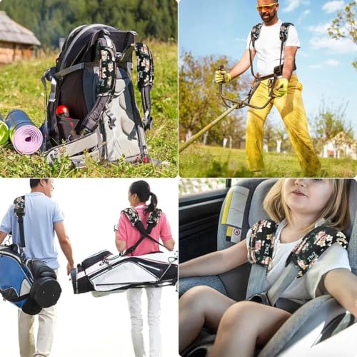 ZINZ 2-Pack Universal Shoulder Pad with Ultra Thick Cushion for Bag Luggage Bag Crossbody, Plus Long & Anti-Slip & Breathable,Dark Rose - color: Dark Rose