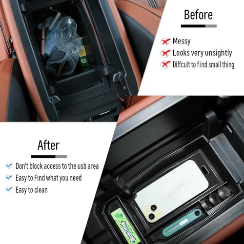 4PCS for Mazda CX50 and CX-50 hybrid Center Console Organizer Tray, Armrest Storage Box for Mazda CX50 CX 50 2025 2024 2023 Prime Insert Secondary Box, Must Have Interior Trim Accessories - size: 4 PCS