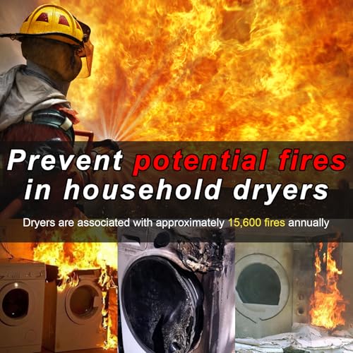 Upgraded Dryer Vent Cleaner Kit: Universal Vacuum Hose Attachment for Lint Removal Fits All Vacuums Cleaner Dryer Cleaning Tools for Clogged Ducts (Grey) - color: Gray
