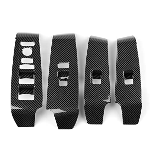 Car Window Lift Control Switch Decals for 2022 2023 2024 2025 Honda Civic 11th Gen Accessories ABS Carbon Fiber Interior Stickers - color: Window Lift Control