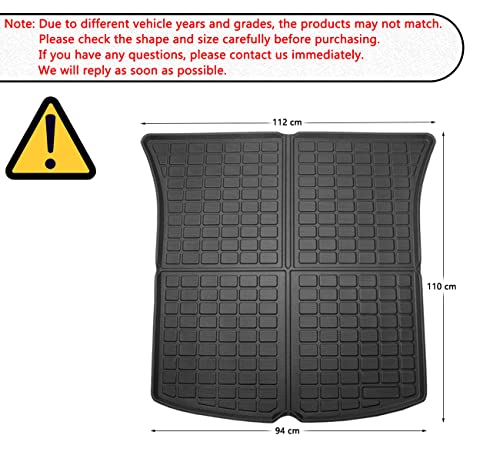 Storage Mats and Cargo Liners, All Weather Rear Cargo Trunk Tray Floor Mat Custom Fit Compatible with 2020-2024 2025 Model Y 5-Seat(Not for Juniper), 3D Tech Waterproof Durable TPO Accessories - size: Model Y cargo mat with storage mat