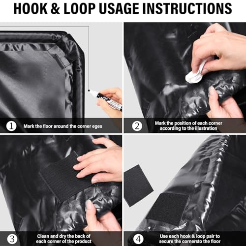 Garage Floor Mat, Garage Car Mat - Non-Slip Waterproof Containment Mat, Heavy Duty Durable Protection, Easy to Clean & Install, Perfect for Garage, Workshop, Parking (7'9"W x 21'L)