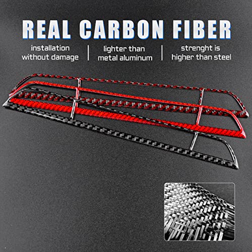 AIRSPEED for Mazda 6 2016-2017.5 with Automatic Transmission, Carbon Fiber Center Console AC Volume Button Frame Cover Interior Trim - color: AC Volume Button