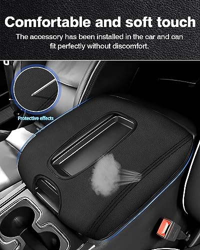 Autorder Center Console Cover for 2014-2018 Chevy Silverado/GMC Sierra 1500 2500 3500 Accessories Armrest Cover Anti-Scratch Middle Console Pad Armrest Protector(ONLY for Bucket Seat!) - size: 14-18 Chevy Silverado Bucket Seat