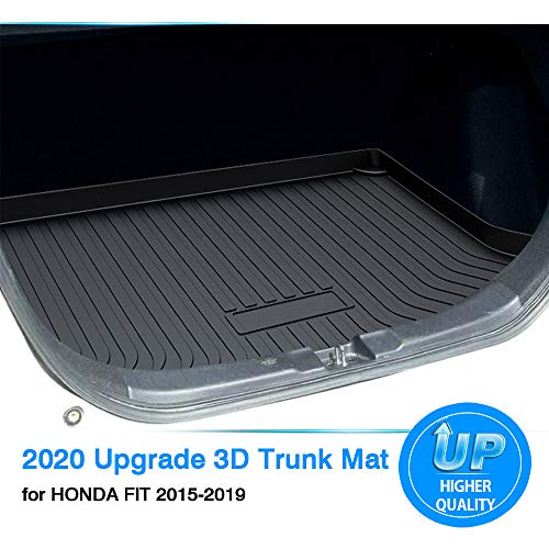 Powerty Cargo Mat Fit for Honda Fit 2015 2016 2017 2018 2019 2020 Trunk Mat Accessories All Weather TPO Rear Cargo Liner Upgrade Material - size: Cargo Mat|For|15-20|Honda Fit
