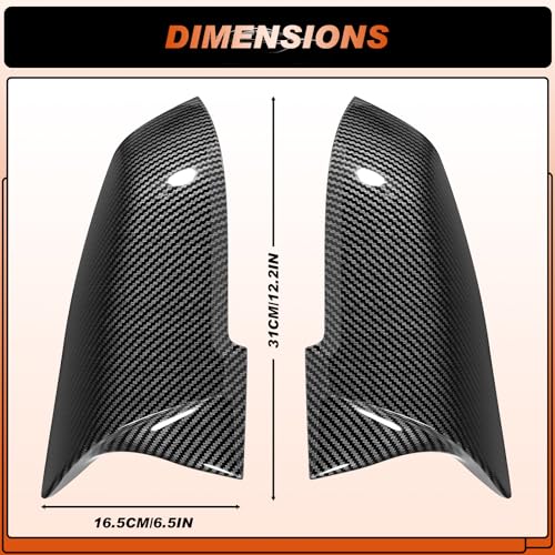Carbon Fiber Mirror Cover Caps Rearview Side Mirror Covers Compatible with BMW F20 F21 F22 F30 F31 F32 F36 F87 E84 GT 3GT X1 M2 M3-1Pair - size: Fit for BMW 3 Series GT 3GT F34 2013-2018