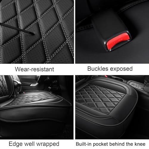 MIROZO Tacoma Seat Covers Black,Waterproof Truck Seat Covers Fits for 2016-2023 Toyota Tacoma Crew Cab,Automotive Seat Cover Full Set,Pickup Cushion Front & Rear Seat Cover Set(Black, Full Set) - color: Black, size: Full Set(2016-2023 Tacoma)