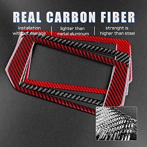 AIRSPEED for Mazda 6 2016-2017.5 with Automatic Transmission, Carbon Fiber Center Console Navigation Screen Frame Cover Center Air Vent Frame Cover Interior Trim - color: Navigation Screen