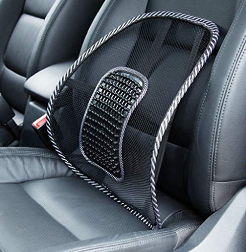 Big Ant Lumbar Support, Car Mesh Back Support with Massage Beads Ergonomic Designed for Comfort and Lower Back Pain Relief - Lumbar Back Support Cushion for Car Seat, Office Chair,Wheelchair