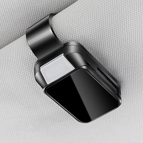 Amooca 1PCS One-Handed Operation Car Visor Sunglass Holder Clip - ABS Material, Universal Fit for Car/SUV/Truck, Durable Interior Car Accessories