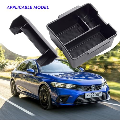 2025 2024 2023 Civic Center Console Organizer Tray for 2023 2022 Honda Civic 11th Gen Sedan Hatchback Touring EX Sport Civic 2022 Accessories 2023 Central Console Organizer Insert Tray(2pcs)-S - style: Civic Small-2pcs